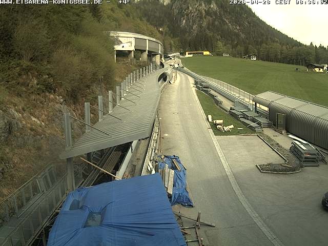 Archived image Webcam West view bob run Koenigsee