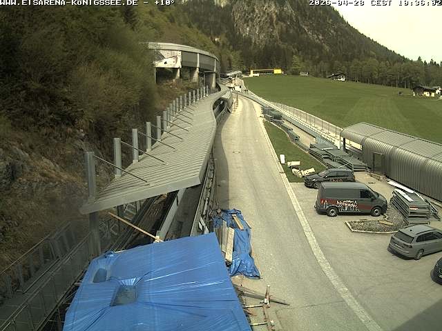 Archiv Foto Webcam Westblick Bobbahn Königssee