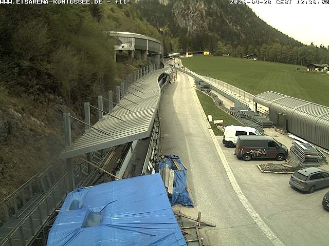 Archiv Foto Webcam Westblick Bobbahn Königssee
