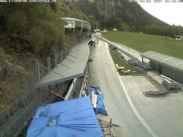 Archiv Foto Webcam Westblick Bobbahn Königssee