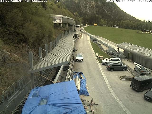 Archiv Foto Webcam Westblick Bobbahn Königssee