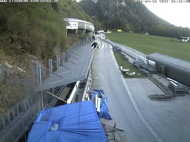 Archived image Webcam West view bob run Koenigsee