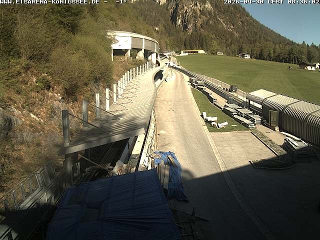 Archived image Webcam West view bob run Koenigsee