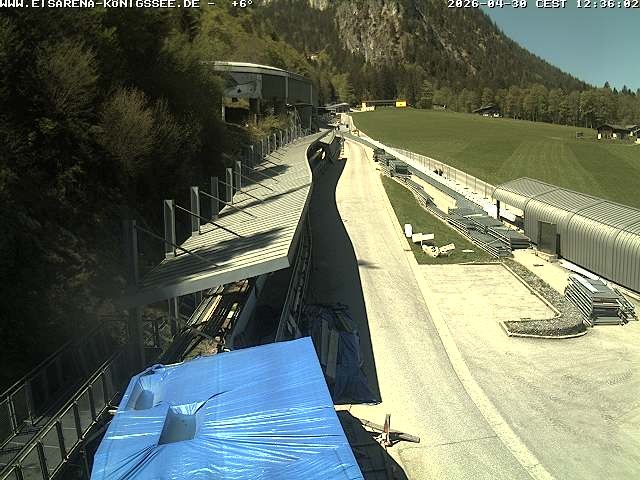 Archived image Webcam West view bob run Koenigsee