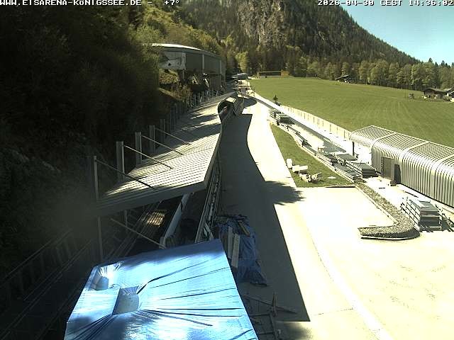 Archived image Webcam West view bob run Koenigsee