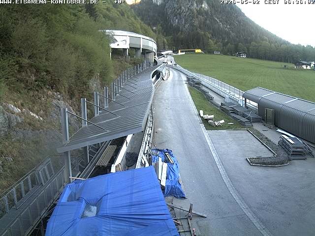Archiv Foto Webcam Westblick Bobbahn Königssee