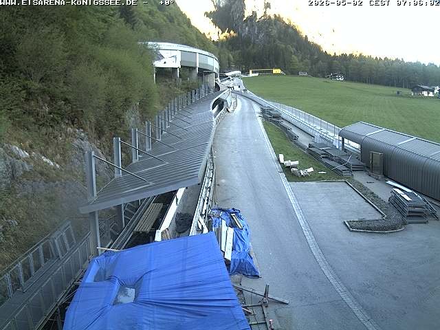 Archiv Foto Webcam Westblick Bobbahn Königssee