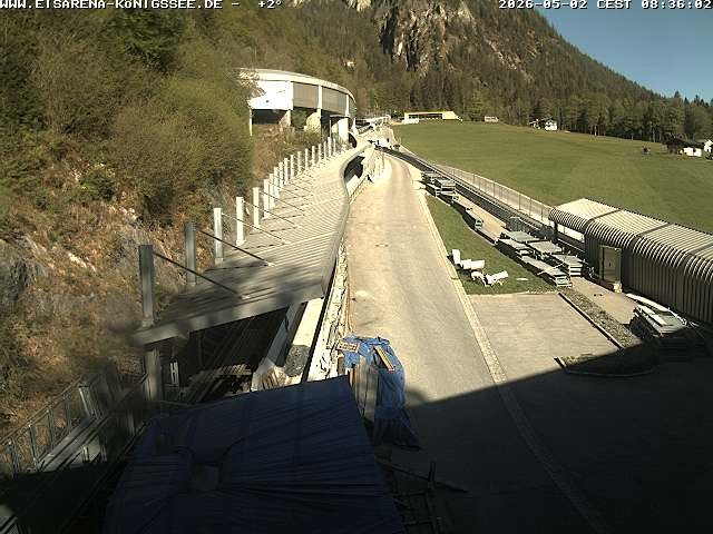 Archiv Foto Webcam Westblick Bobbahn Königssee