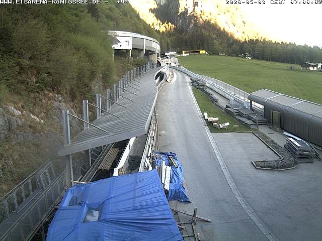 Archiv Foto Webcam Westblick Bobbahn Königssee