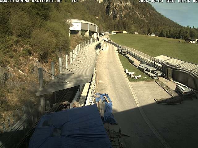 Archiv Foto Webcam Westblick Bobbahn Königssee