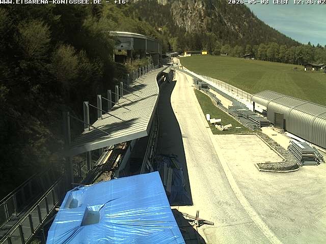 Archiv Foto Webcam Westblick Bobbahn Königssee