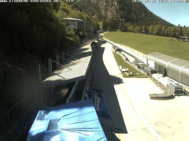 Archiv Foto Webcam Westblick Bobbahn Königssee