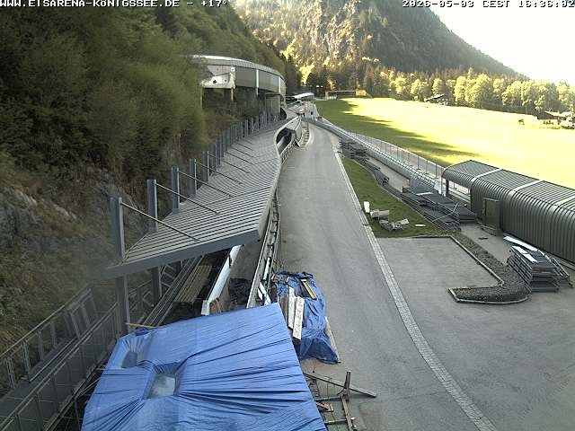 Archiv Foto Webcam Westblick Bobbahn Königssee