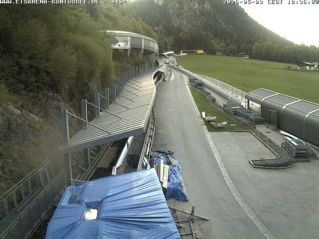 Archiv Foto Webcam Westblick Bobbahn Königssee