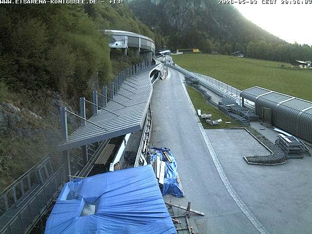 Archiv Foto Webcam Westblick Bobbahn Königssee