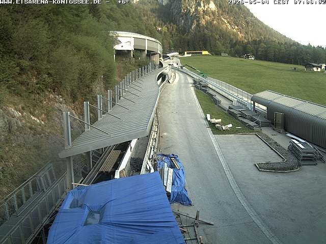 Archiv Foto Webcam Westblick Bobbahn Königssee