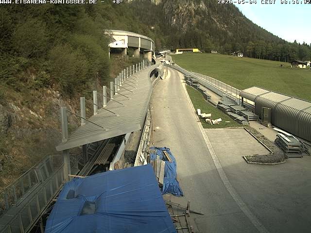 Archiv Foto Webcam Westblick Bobbahn Königssee