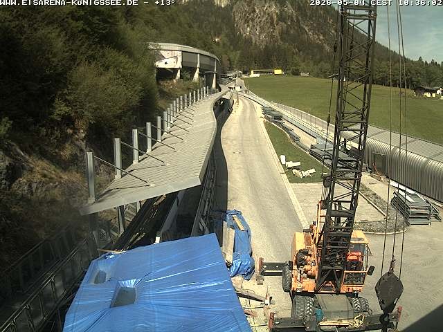Archiv Foto Webcam Westblick Bobbahn Königssee