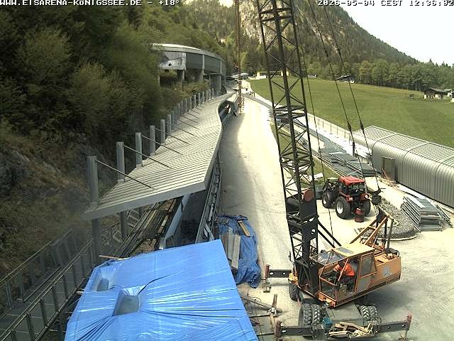 Archiv Foto Webcam Westblick Bobbahn Königssee