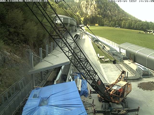 Archiv Foto Webcam Westblick Bobbahn Königssee