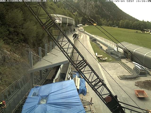 Archiv Foto Webcam Westblick Bobbahn Königssee
