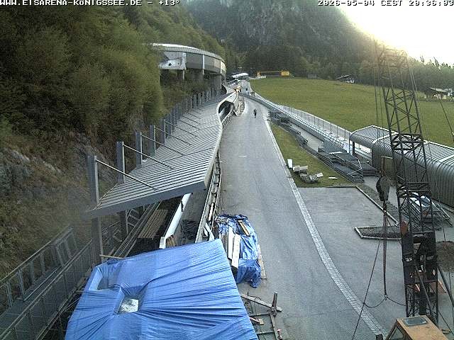 Archiv Foto Webcam Westblick Bobbahn Königssee