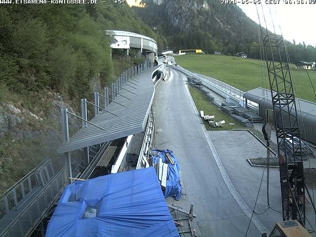 Archived image Webcam West view bob run Koenigsee