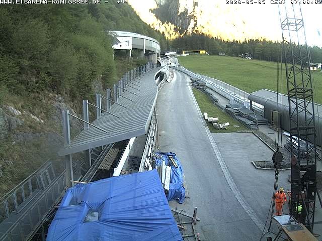 Archived image Webcam West view bob run Koenigsee