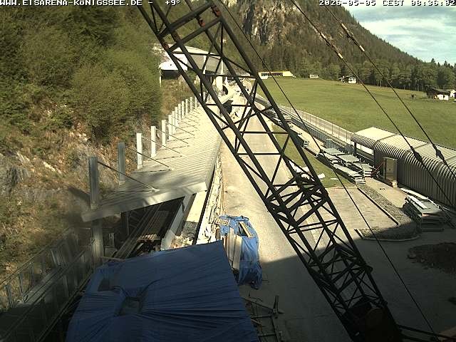 Archived image Webcam West view bob run Koenigsee