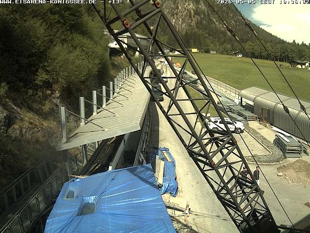 Archived image Webcam West view bob run Koenigsee