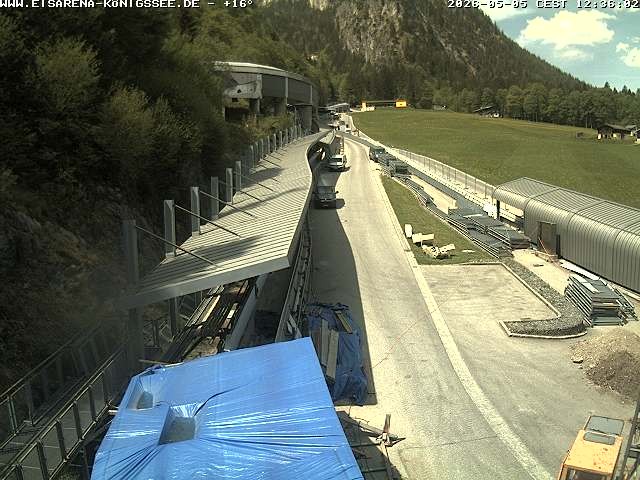 Archived image Webcam West view bob run Koenigsee