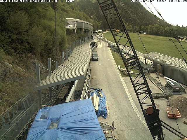 Archiv Foto Webcam Westblick Bobbahn Königssee