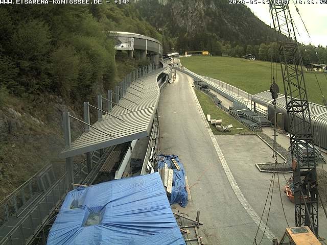 Archiv Foto Webcam Westblick Bobbahn Königssee