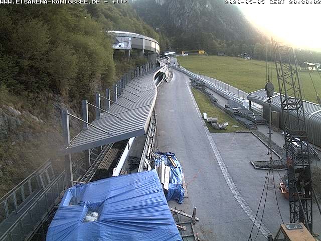 Archiv Foto Webcam Westblick Bobbahn Königssee