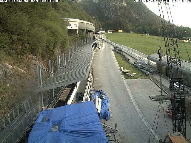 Archiv Foto Webcam Westblick Bobbahn Königssee