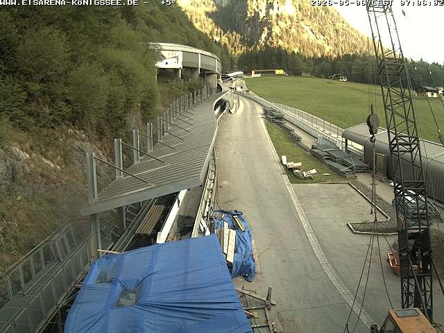 Archiv Foto Webcam Westblick Bobbahn Königssee