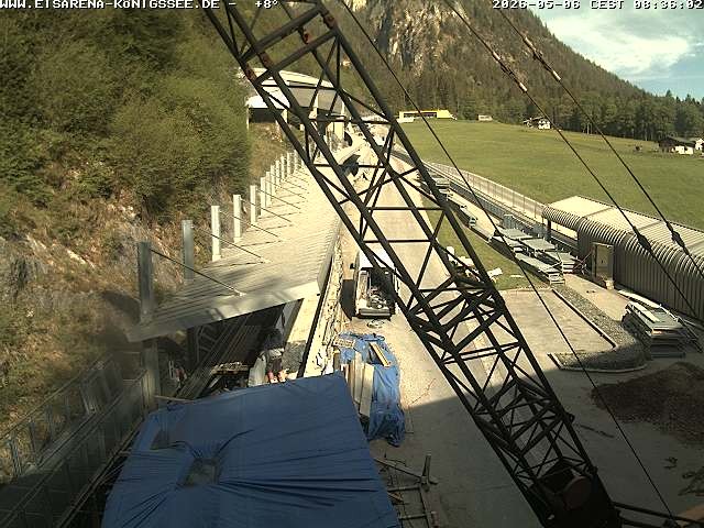 Archiv Foto Webcam Westblick Bobbahn Königssee