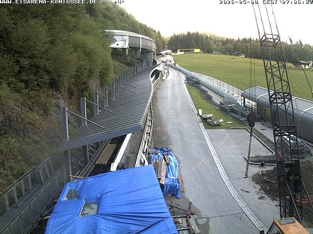 Archived image Webcam West view bob run Koenigsee