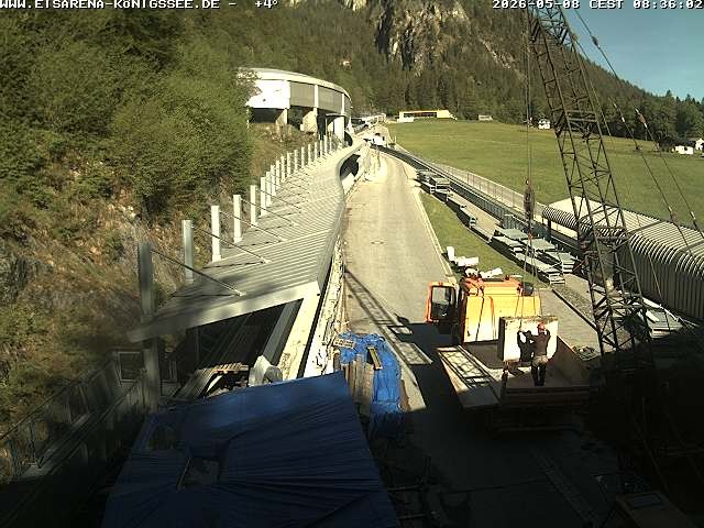 Archiv Foto Webcam Westblick Bobbahn Königssee