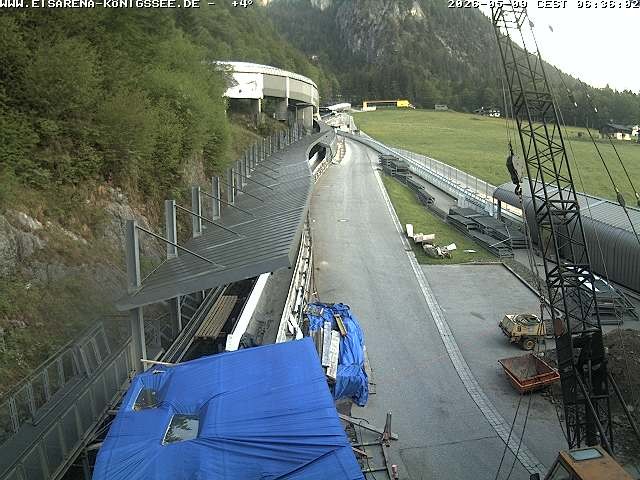 Archiv Foto Webcam Westblick Bobbahn Königssee