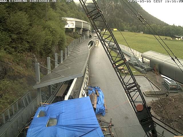 Archived image Webcam West view bob run Koenigsee
