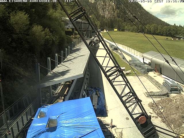 Archived image Webcam West view bob run Koenigsee