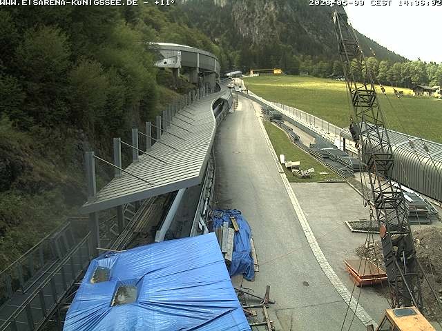 Archived image Webcam West view bob run Koenigsee