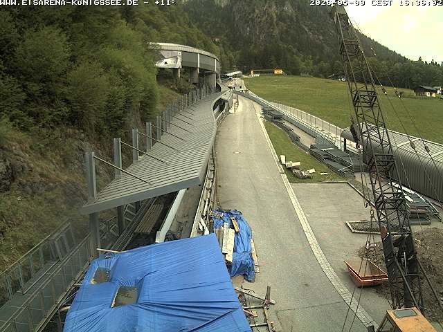Archived image Webcam West view bob run Koenigsee