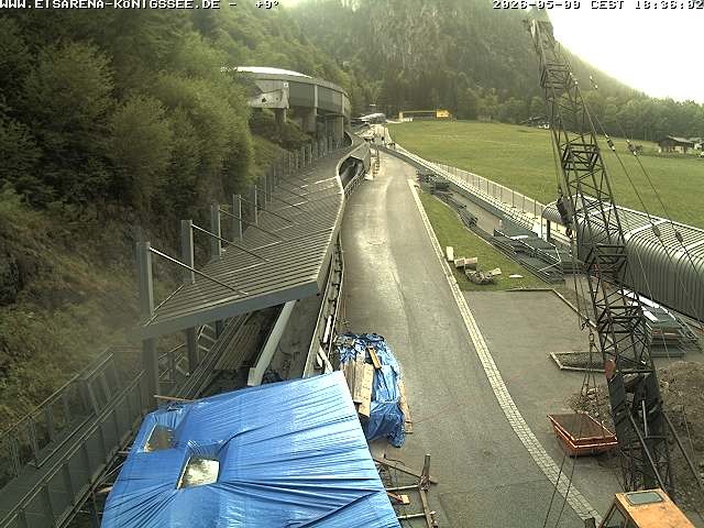 Archiv Foto Webcam Westblick Bobbahn Königssee