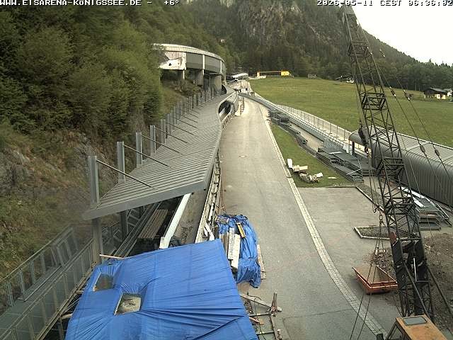 Archived image Webcam West view bob run Koenigsee