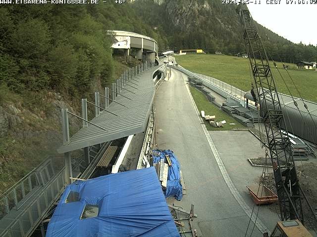Archived image Webcam West view bob run Koenigsee