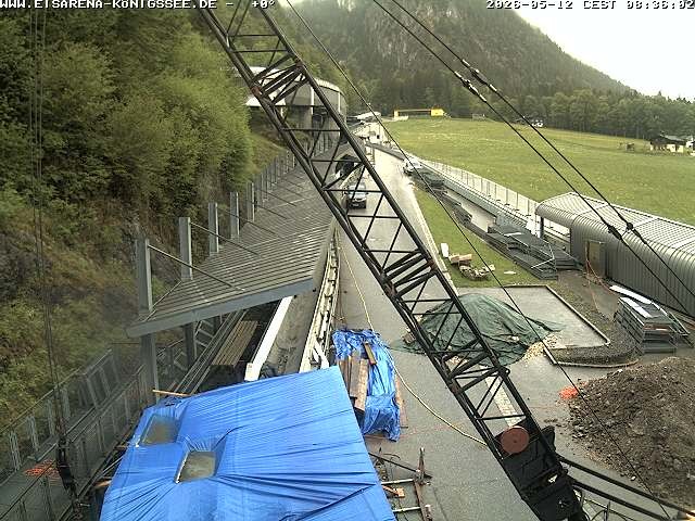 Archiv Foto Webcam Westblick Bobbahn Königssee