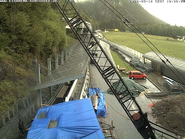 Archiv Foto Webcam Westblick Bobbahn Königssee
