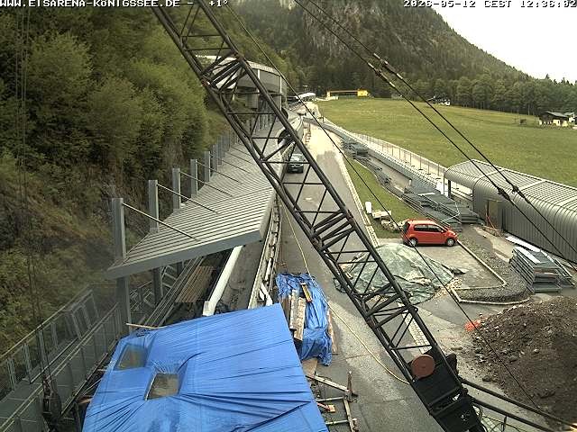 Archiv Foto Webcam Westblick Bobbahn Königssee